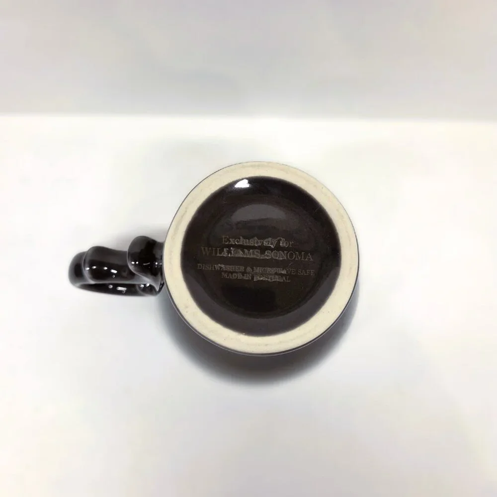 Williams Sonoma Alexia Mug Charcoal Gray Retired Made in Portugal Multiple Avail